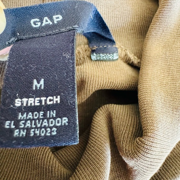 GAP Stretch Womens Brown Cotton Turtleneck Size Medium - Picture 6 of 6